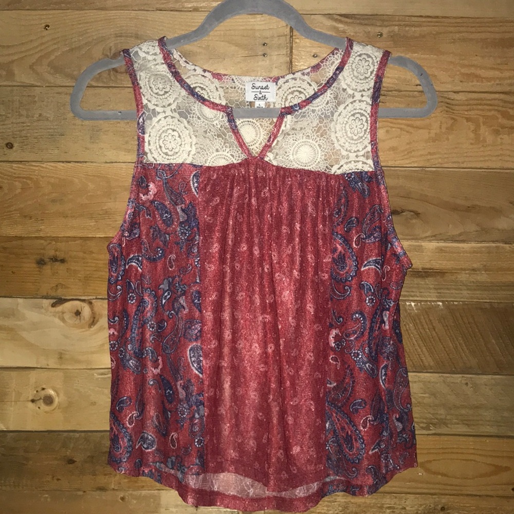Paisley Tank Top